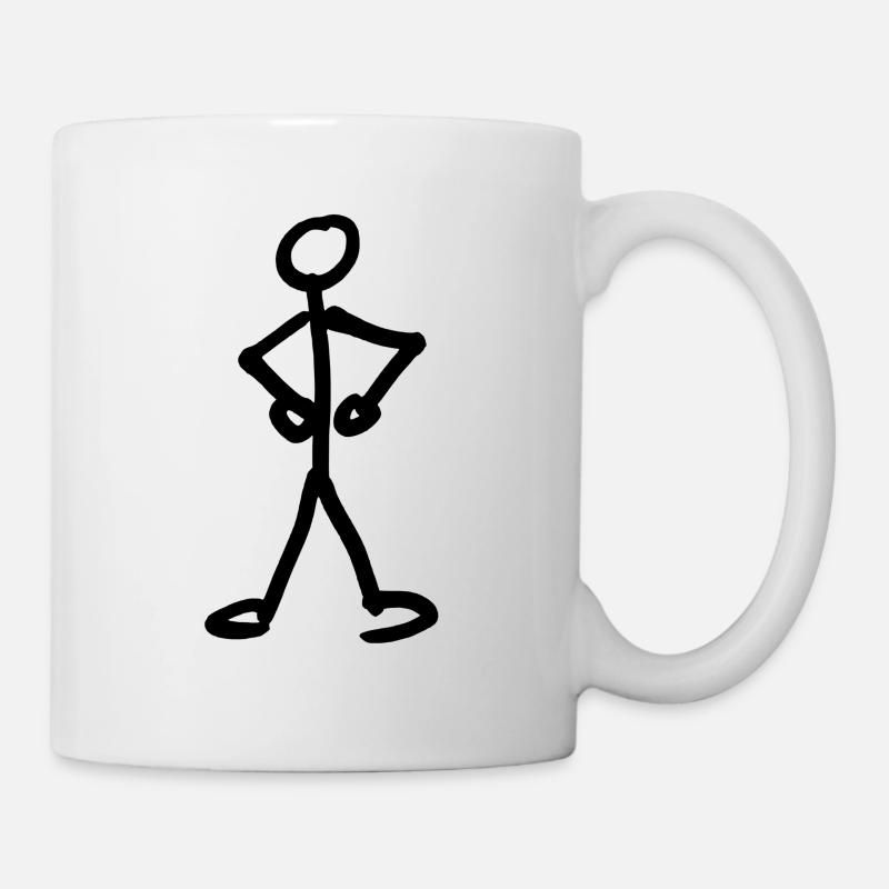 figura stilizzata - Tazza - bianco