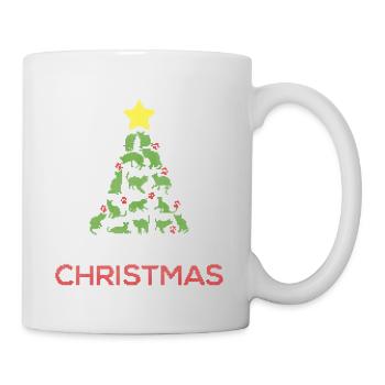 Meowy d'arbre de Noël T-shirt vilain - Mug blanc - blanc - Droite