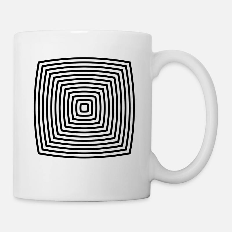 illusion d'optique - Mug blanc - blanc