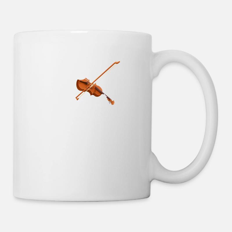 Cat Violin - Tasse - Weiß