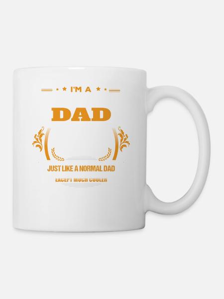 Badminton-Vati-Hemd-Geschenk-Idee - Tasse - Weiß