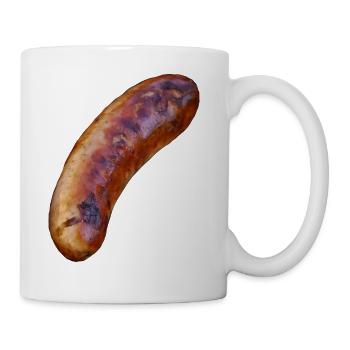 bbq barbecue grillen burger beef bacon steak spare - Tasse - Weiß - Rechts