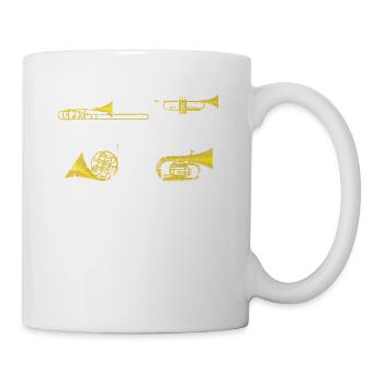 Funny Types Of Trombone - Mug - white - Right