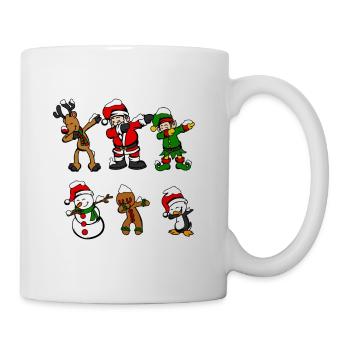 Dabbing Santa DAB reindeer Elf Christmas gift - Mug - white - Right