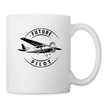 Future Pilot - aeronautics pilot airplane gift - Mug - white - Right