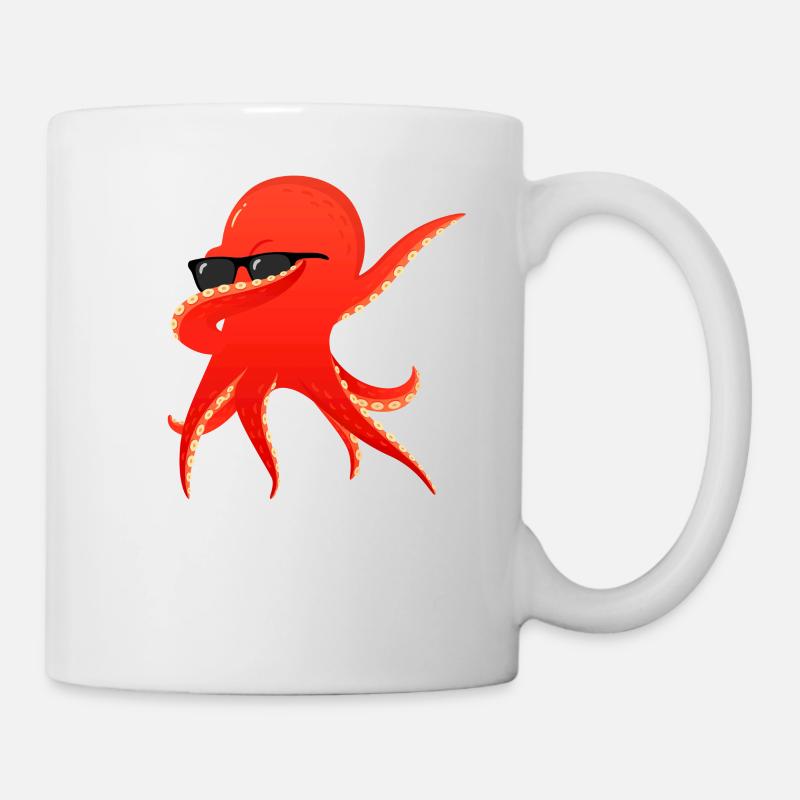Oktopus Octopus Tentakel Dab Dabbing Sonnenbrille - Tasse - Weiß