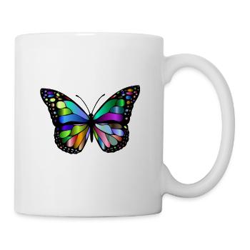 Butterfly with colorful wings. Nature & Animals - Mug - white - Right