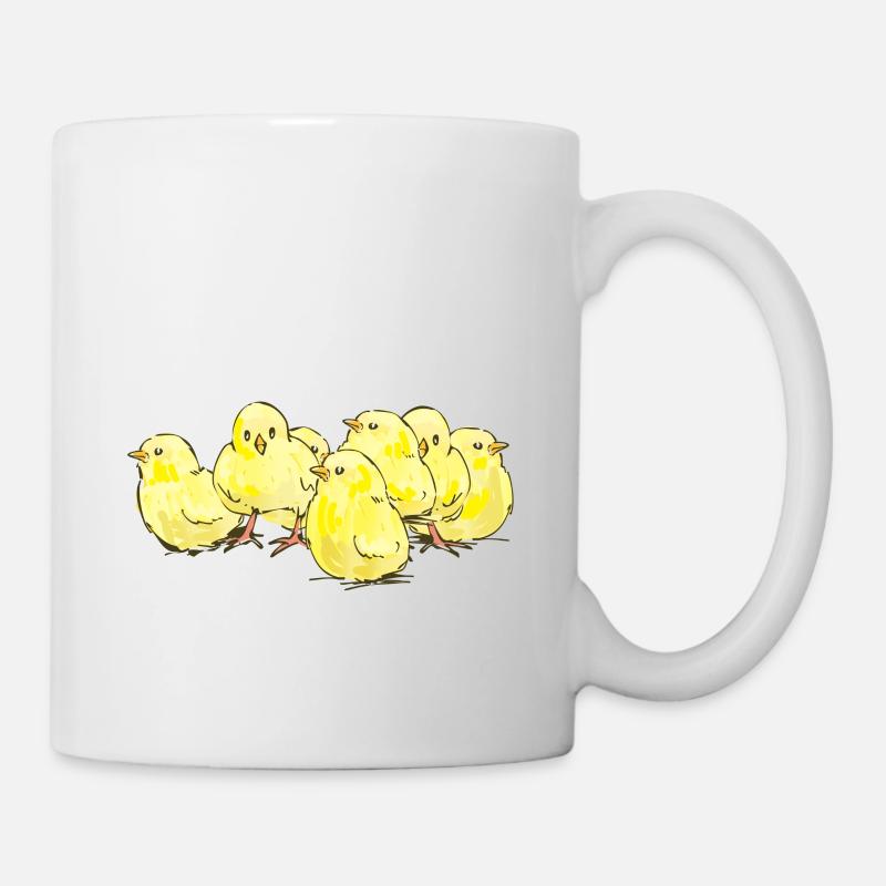 Viele kleine Kücken Das Perfekte Geschenk - Tasse - Weiß