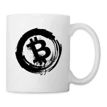 Bitcoin Design Logo - Tasse - Weiß - Rechts