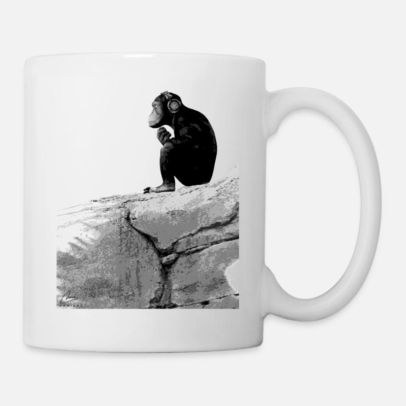 Music Monkey - Mug - white