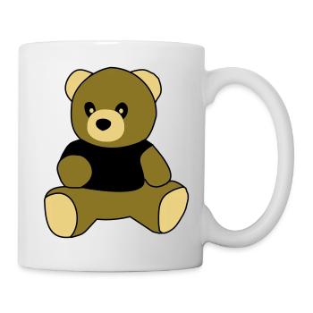 sitting teddy - Tasse - Weiß - Rechts