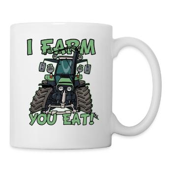 I farm you eat DeutzFahr 617 - Mug - white - Right