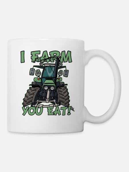 Ich baue dich auf DeutzFahr 617 - Tasse - Weiß