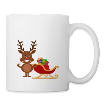 Funn Dentist Christmas Santa Floss Gift - Mug - white - Right
