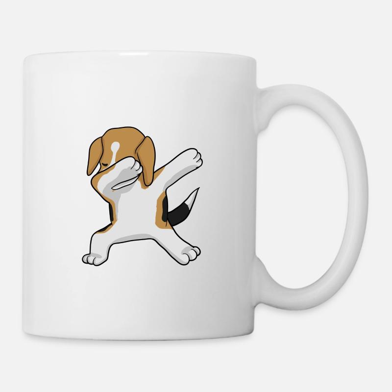 Beagle Dab - dabbing beagle - Tasse - Weiß