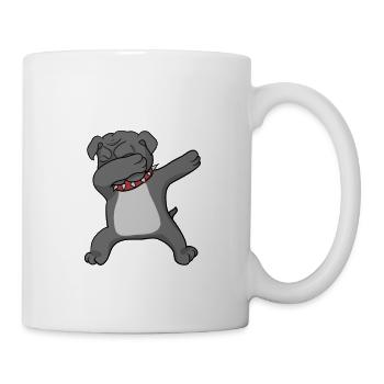 Bulldog Dab - dabbing bulldog - Mug - white - Right