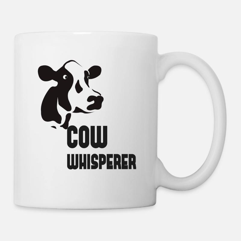 FUNNY COW WHISPERER GIFT - Tasse - Weiß