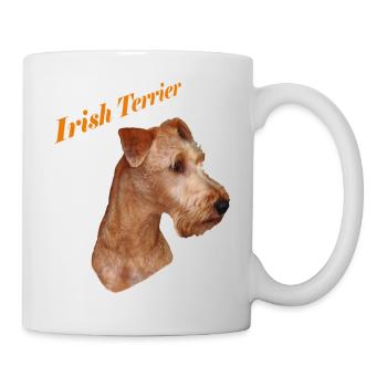 Irish Terrier - Tasse - Weiß - Rechts