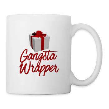 Gangsta Wrapper Funny Geschenkpapier Weihnachten - Tasse - Weiß - Rechts
