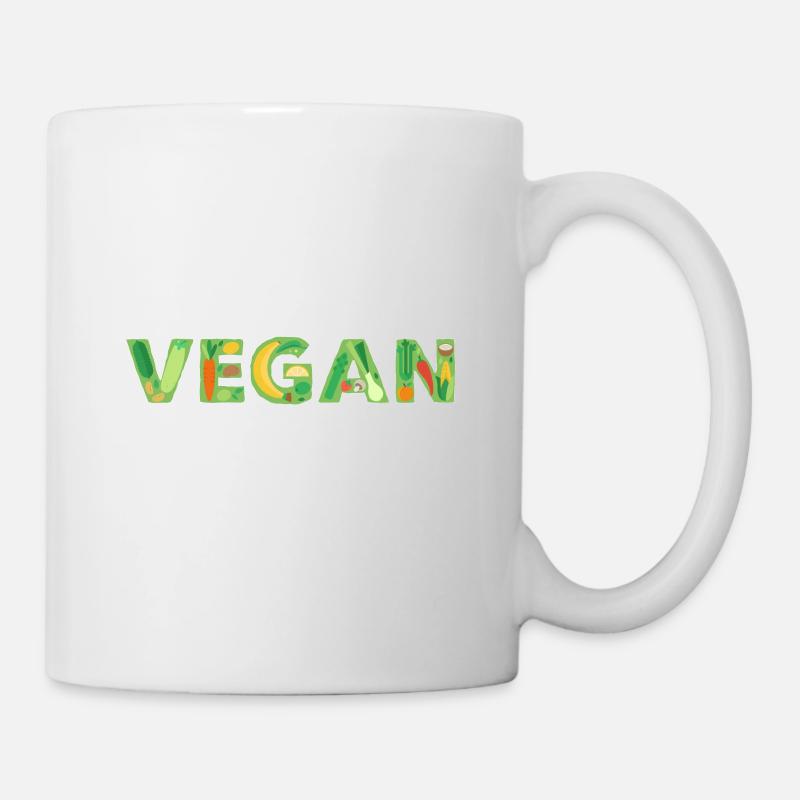 Vegan - Mug blanc - blanc