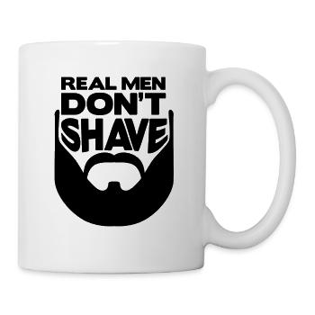 Beard Beard bearded beard mustache schnauzer - Mug - white - Right
