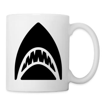 requin - Mug blanc - blanc - Droite