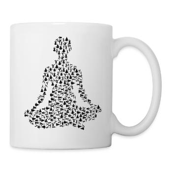yoga - Mug blanc - blanc - Droite