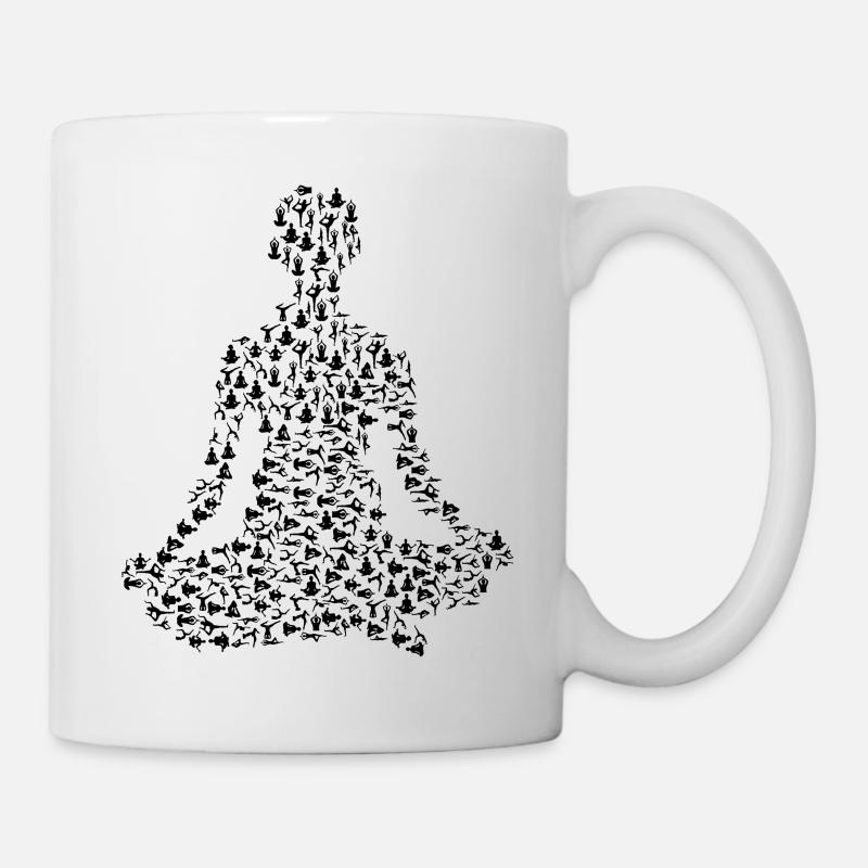 yoga - Mug blanc - blanc