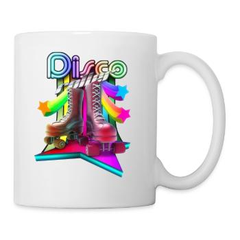 Disco rouleau 3D - Mug blanc - blanc - Droite