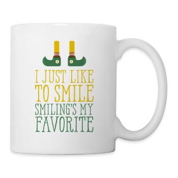 J'aime juste sourire, sourire mes elfes préférés - Mug blanc - blanc - Droite
