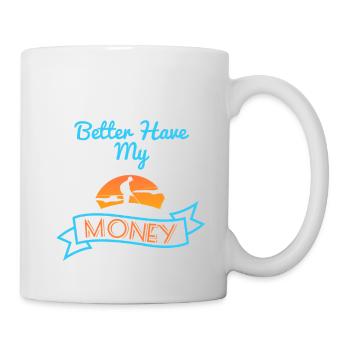 Plage Il vaut mieux avoir mon argent - Mug blanc - blanc - Droite