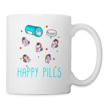 Happy Pills - Tasse - Weiß - Rechts