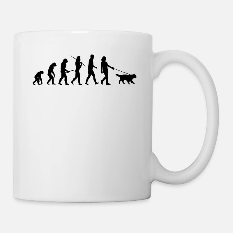 Evolution Walking Dog Gift - Mug - white