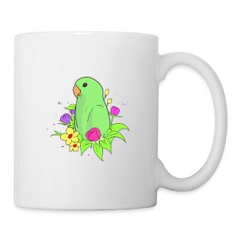 Dwarf Parrot Parakeet Parrots Inseparable - Mug - white - Right