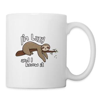 Sloth paresseux, drôle, humoristique cadeau d'anniversaire - Mug blanc - blanc - Droite