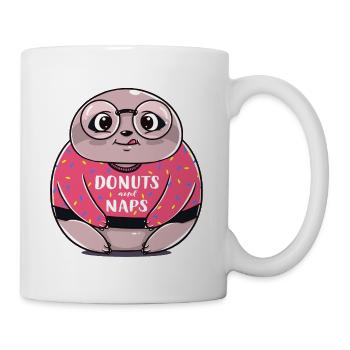 Sloth Donut dormir drôle de cadeau d'anniversaire - Mug blanc - blanc - Droite