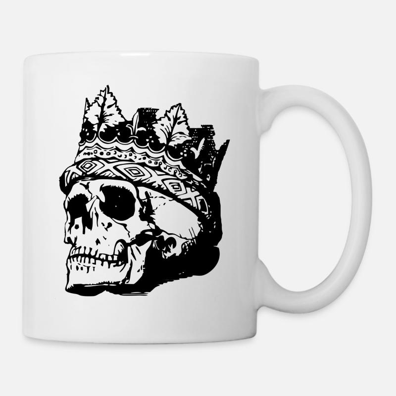 skull - Mug - white