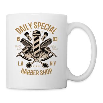 Barber Shop Barber Bartscherer Shave Beard Man - Mug - white - Right