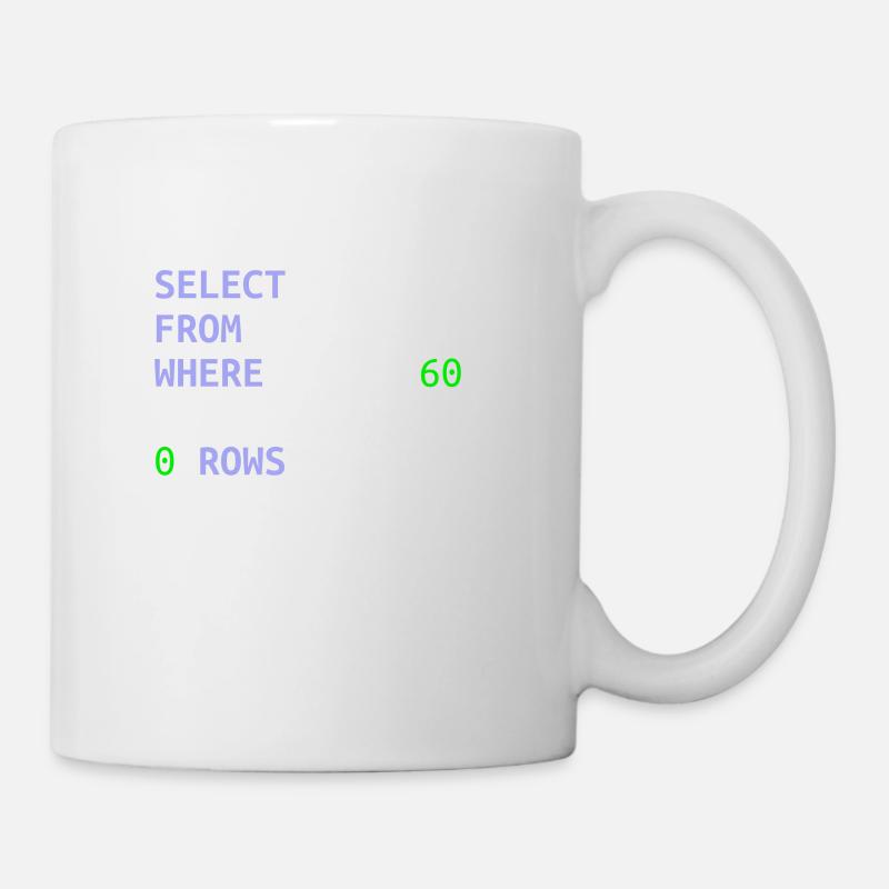 Software-Entwickler SQL Coder Geek Geschenk - Tasse - Weiß