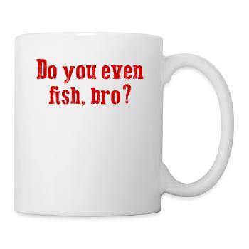 Funny Fishing - Mug blanc - blanc - Droite