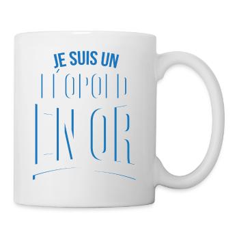 je suis un Léopold en or cadeau idée humour - Mug blanc - blanc - Droite