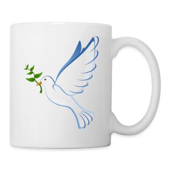 Taube - Tasse - Weiß - Rechts