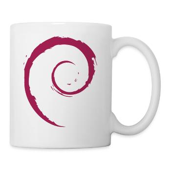 Linux Spirale Betriebssystem PC Geschenk IT Idee - Tasse - Weiß - Rechts