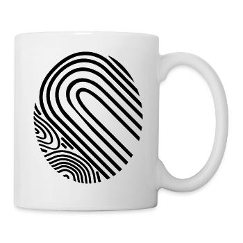 Cadeau d’empreinte minimaliste - Mug blanc - blanc - Droite