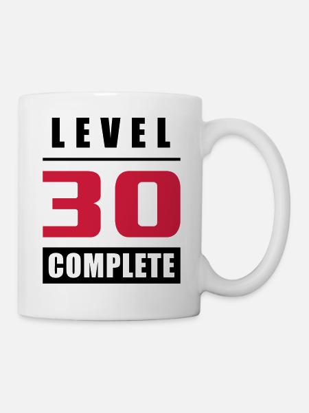 Niveau 30 - Terminé - Mug blanc - blanc