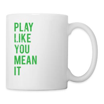 Volley-ball T-shirt - cadeau - beach-volley - Mug blanc - blanc - Droite