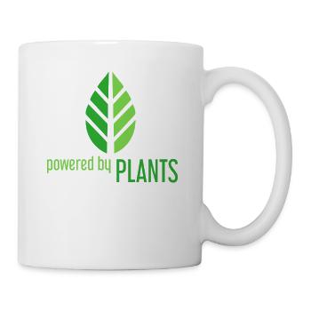 Propulsé par les plantes - Mug blanc - blanc - Droite