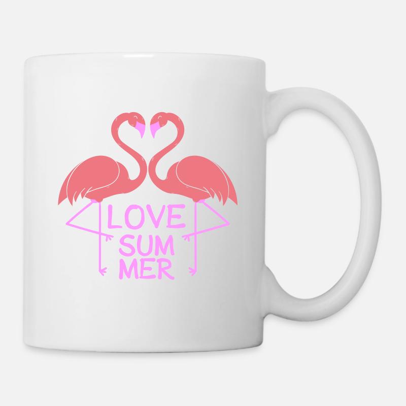 Flamingo Love Summer - Tasse - Weiß