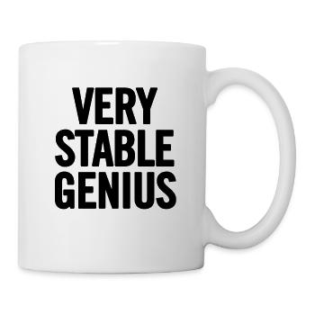 Very Stable Genius Schwarz - Tasse - Weiß - Rechts