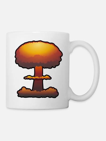 Atombombe - Tasse - Weiß